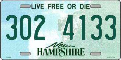 NH license plate 3024133