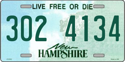 NH license plate 3024134