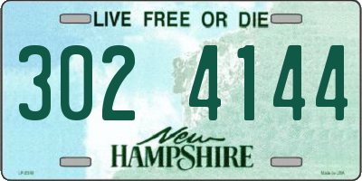 NH license plate 3024144