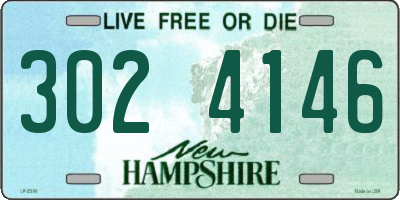 NH license plate 3024146