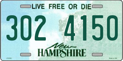 NH license plate 3024150