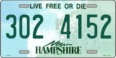NH license plate 3024152