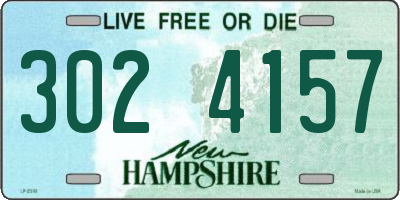 NH license plate 3024157