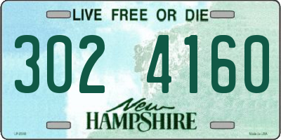 NH license plate 3024160