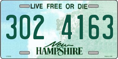 NH license plate 3024163