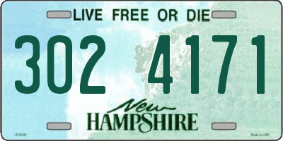 NH license plate 3024171