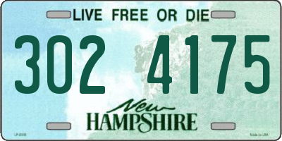 NH license plate 3024175