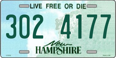 NH license plate 3024177