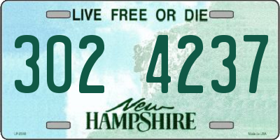 NH license plate 3024237