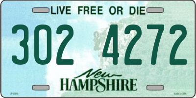 NH license plate 3024272