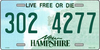 NH license plate 3024277
