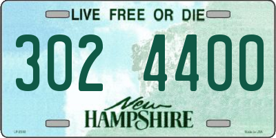 NH license plate 3024400