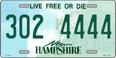 NH license plate 3024444