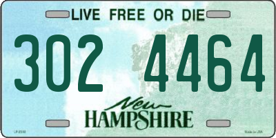 NH license plate 3024464