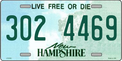 NH license plate 3024469