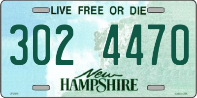 NH license plate 3024470