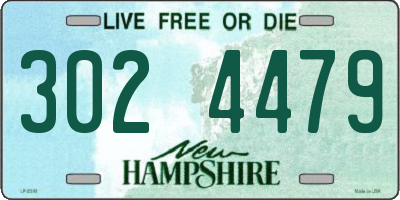 NH license plate 3024479