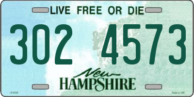 NH license plate 3024573