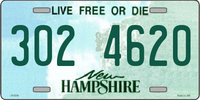 NH license plate 3024620