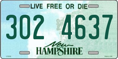 NH license plate 3024637