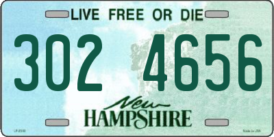 NH license plate 3024656