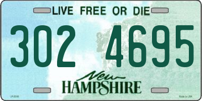 NH license plate 3024695