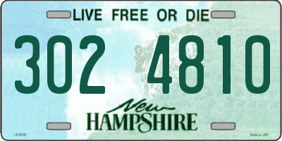 NH license plate 3024810