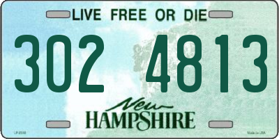 NH license plate 3024813