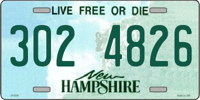 NH license plate 3024826