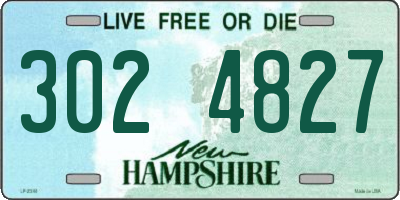 NH license plate 3024827
