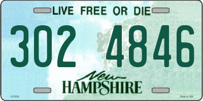 NH license plate 3024846