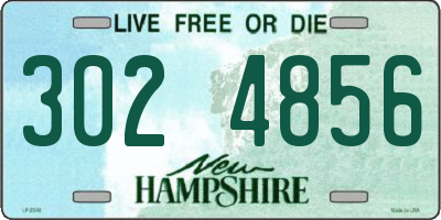 NH license plate 3024856