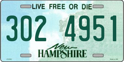 NH license plate 3024951