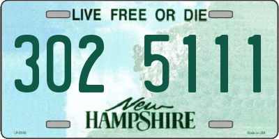 NH license plate 3025111