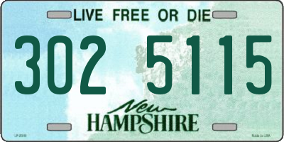 NH license plate 3025115