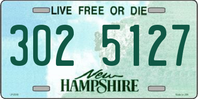 NH license plate 3025127