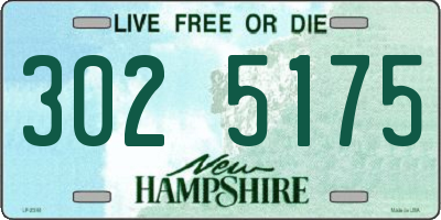 NH license plate 3025175