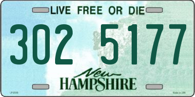 NH license plate 3025177