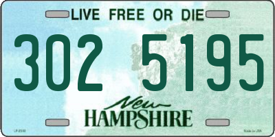 NH license plate 3025195