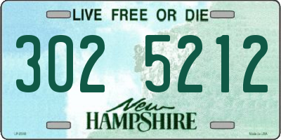 NH license plate 3025212
