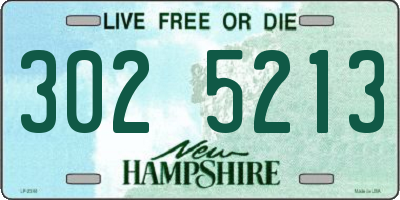 NH license plate 3025213