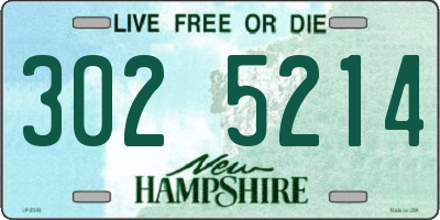 NH license plate 3025214