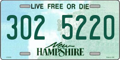 NH license plate 3025220
