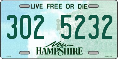 NH license plate 3025232