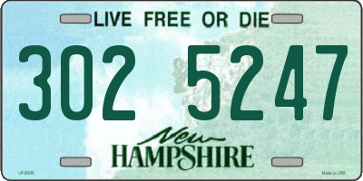 NH license plate 3025247