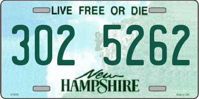 NH license plate 3025262
