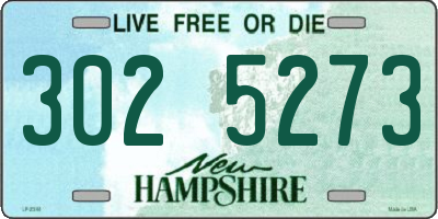 NH license plate 3025273