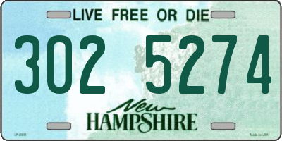 NH license plate 3025274
