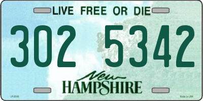 NH license plate 3025342