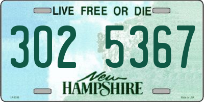 NH license plate 3025367